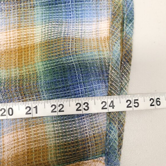We The Free Plaid Long Sleeve Shirt Oversized Relax Fit - Picture 7 of 12